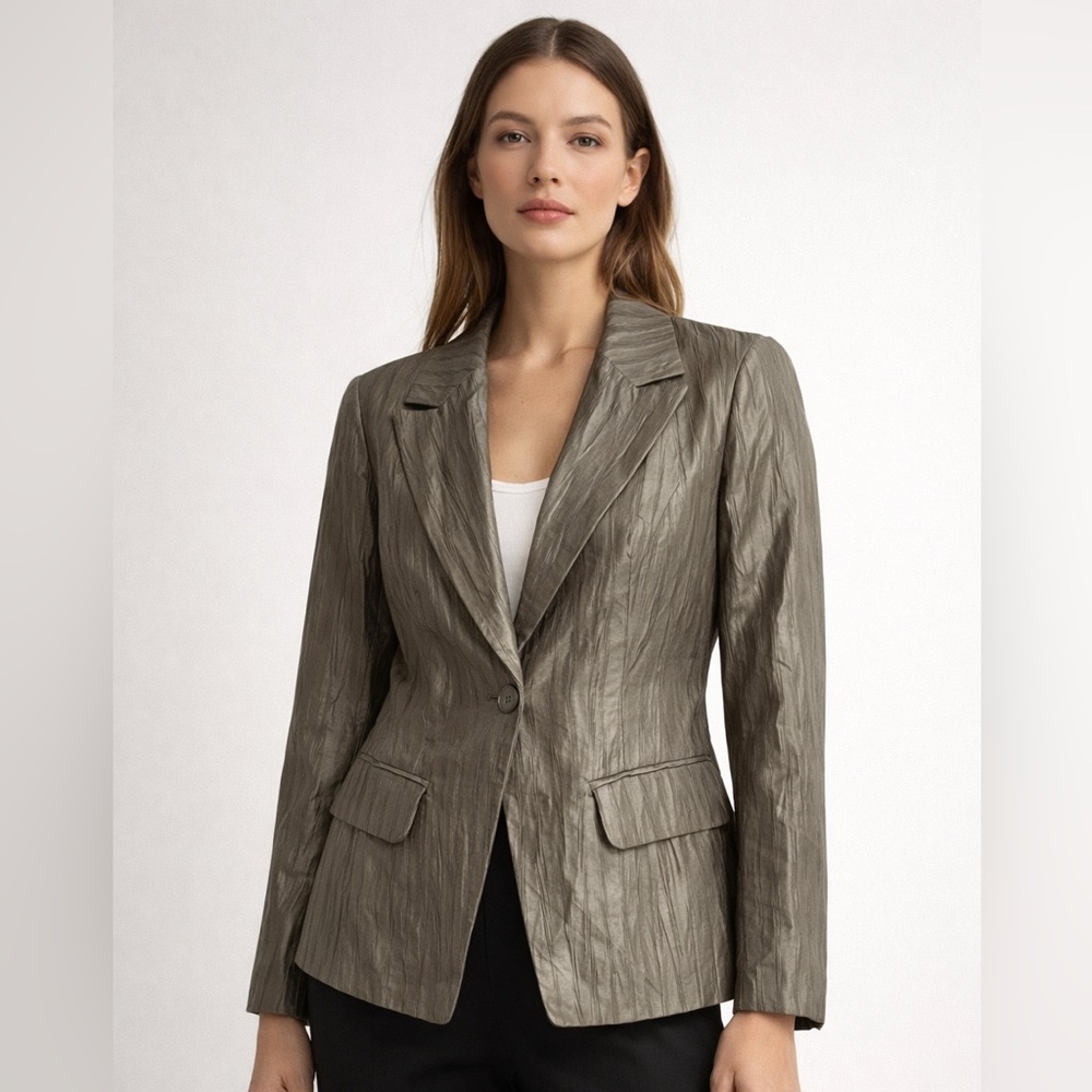 VINTAGE Nikki Valenti one button blazer, size 10